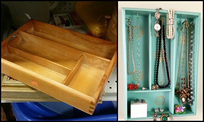 Repurposed Silverware Tray Jewelry Holder Main Image