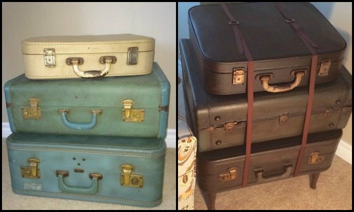 Upcycled Vintage Suitcase Side Table Main Image