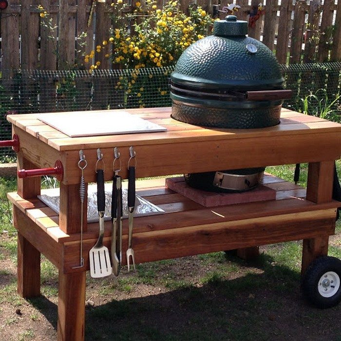 DIY Barbecue Grill Table
