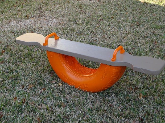 DIY Tire Seesaw