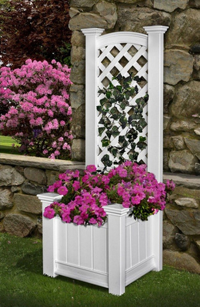 Garden Grow Box and Trellis Combo