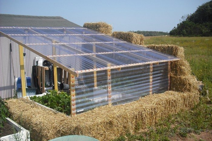 Straw Bale Greenhouse