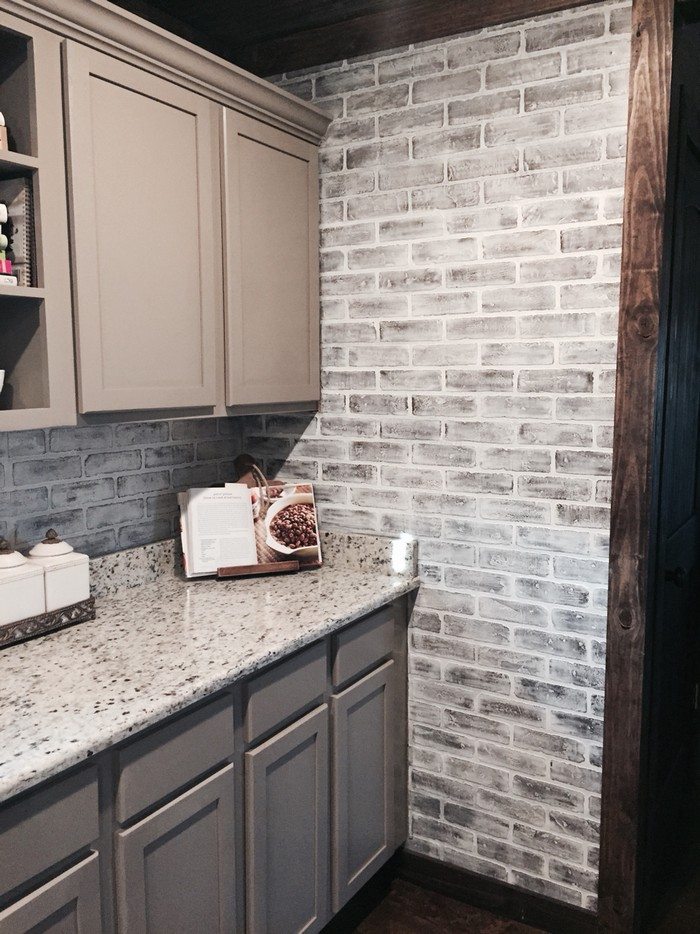Faux Brick Wall