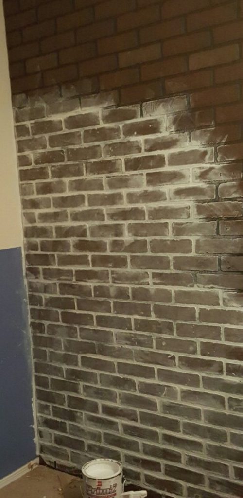 Faux Brick Wall