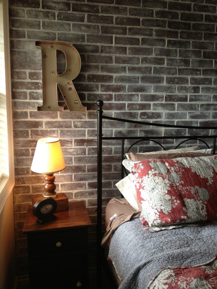Faux Brick Wall
