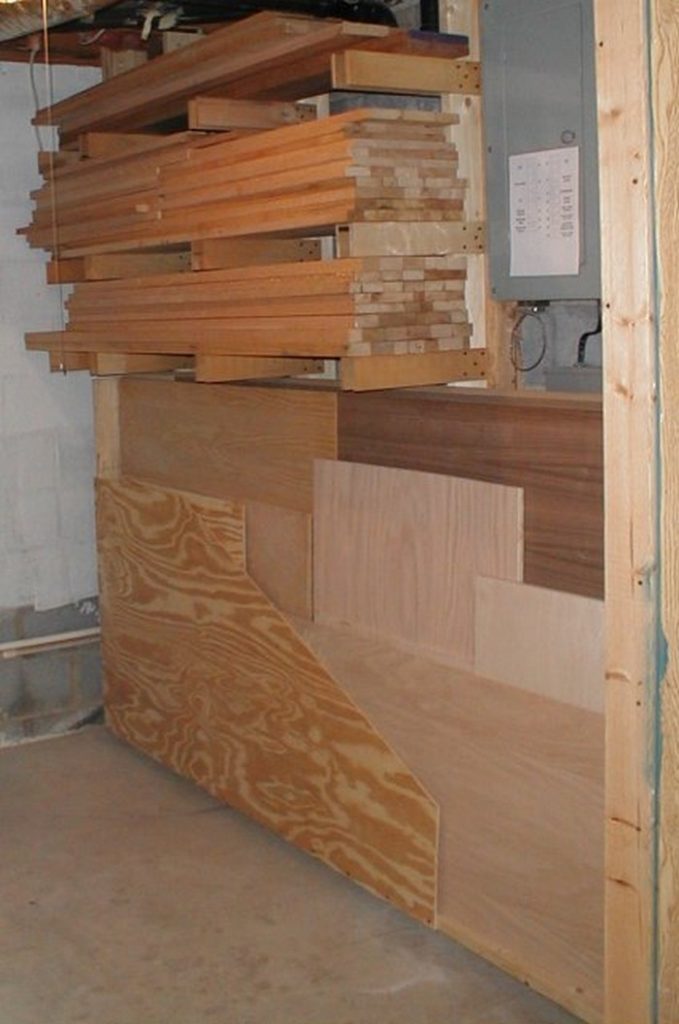 Swing-Out Plywood Storage