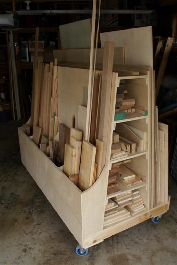Lumber Storage Cart