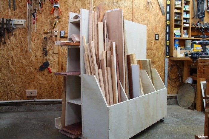 Lumber Storage Cart