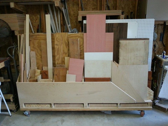 Lumber Storage Cart