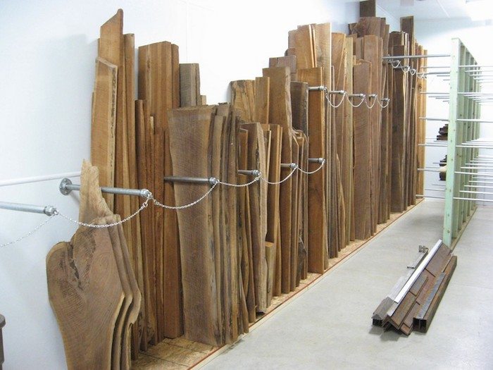 Vertical Lumber Storage