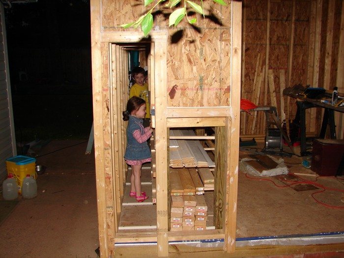 Built-in Lumber Storage