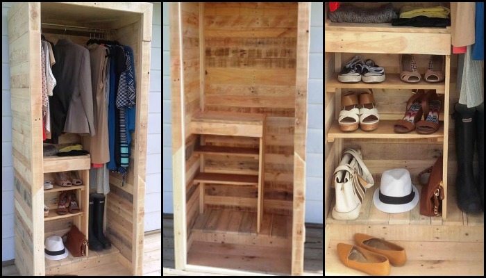 Pallet Wardrobe