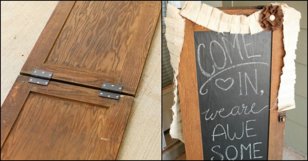 Cabinet Door Chalkboard Sign