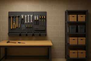 An image of a tool wall storage solution.