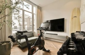 An image of a home gym setup.