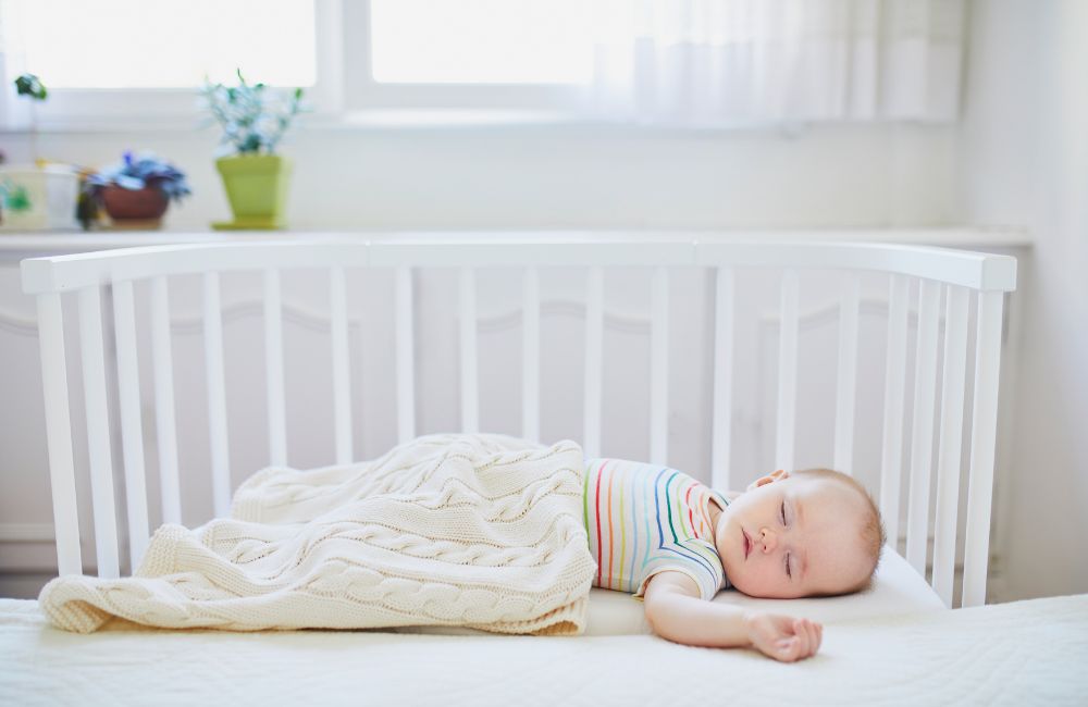 An image of a DIY co sleeper.