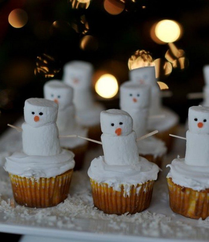 Snowman Cupcakes