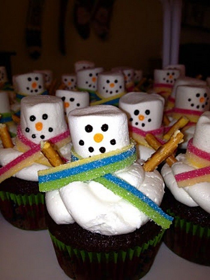 Snowman Cupcakes