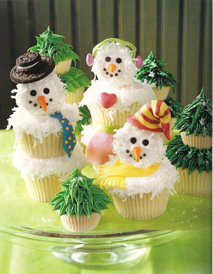 Snowman Cupcakes