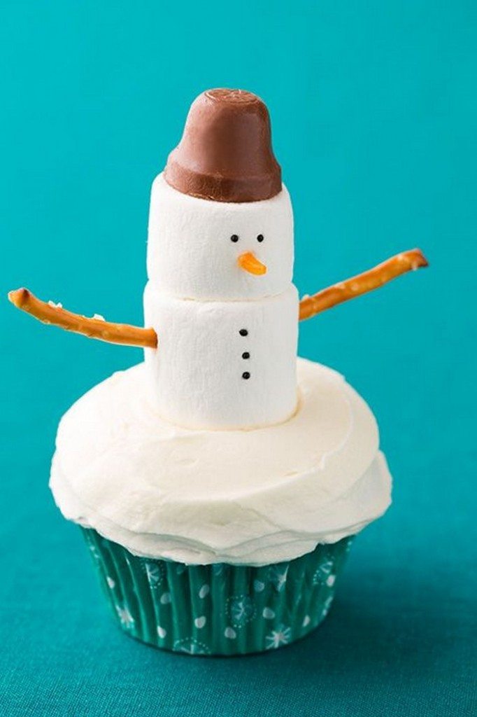 Snowman Cupcakes