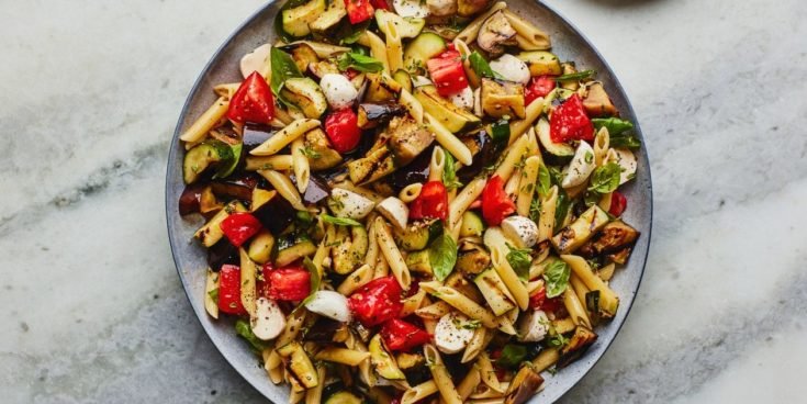 Grilled Ratatouille Pasta Salad