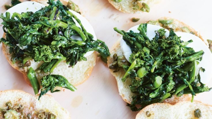 Pressed Broccoli Rabe and Mozzarella Sandwiches