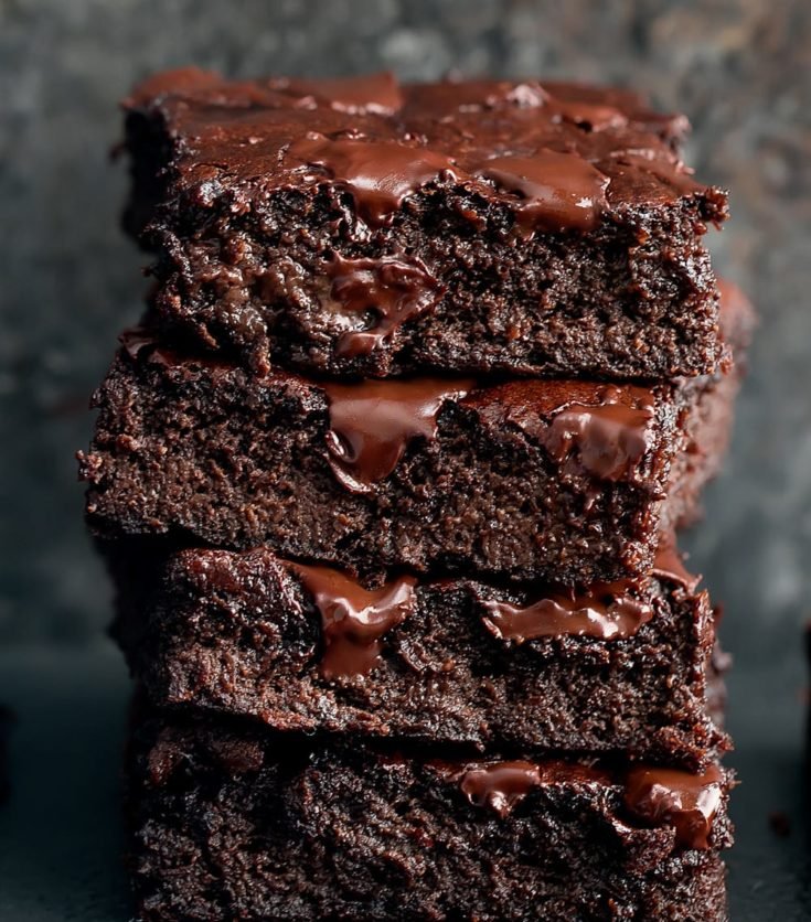 Healthy Chocolate Banana Brownies