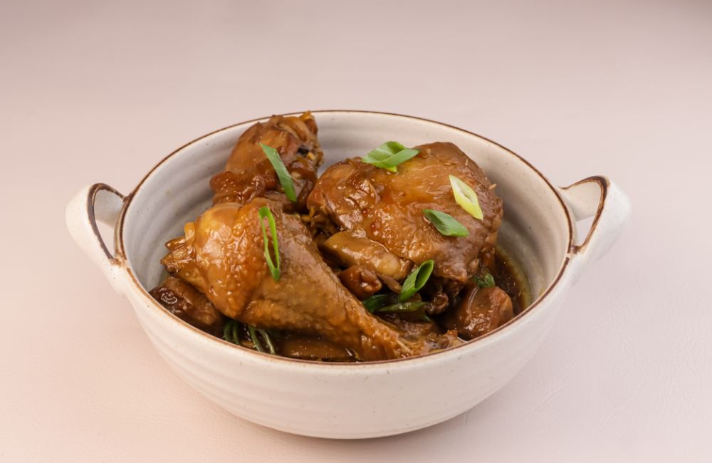An image of a one-pot chicken adobo.