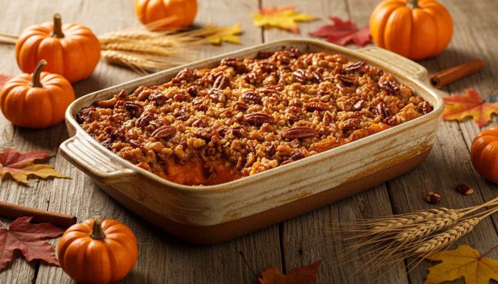 An image of a sweet potato casserole.