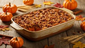 An image of a sweet potato casserole.