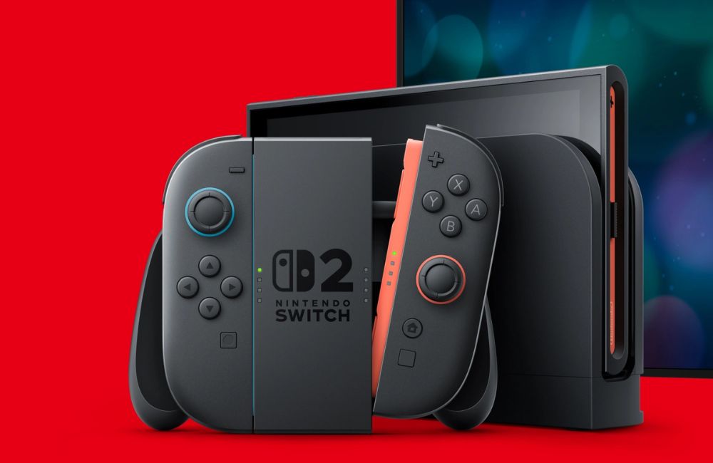 An image of the Nintendo Switch 2 for an article about its accessories.