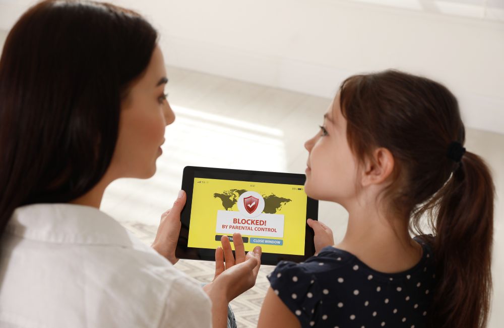 An image of the use of a parental control app for an article about the best parental internet control app.