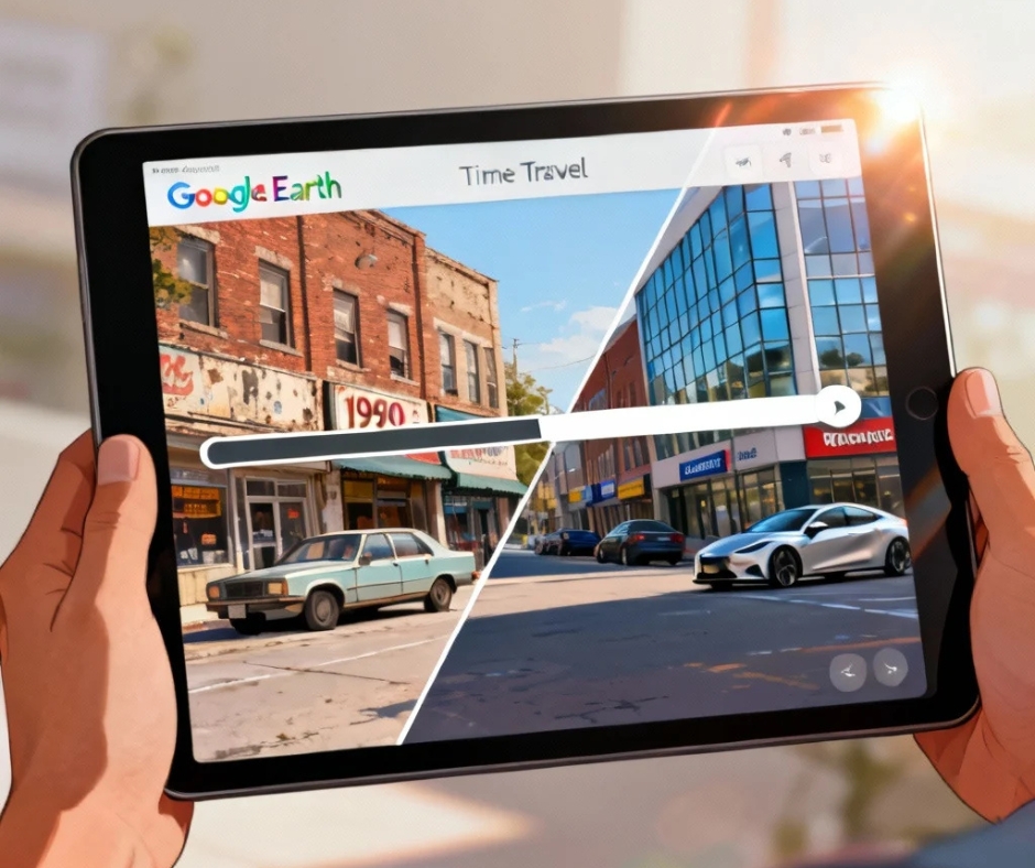 Google Earth's Time Travel Tool: Explore History