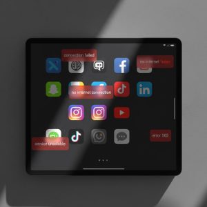 An image of various apps unavailable due to the cloudlfare outage.