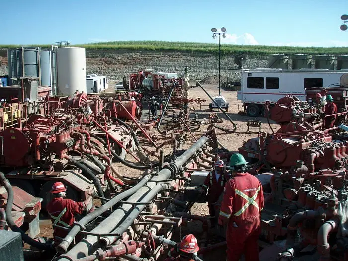 Methane leaks out at every stage of the fracking process, from drilling to combustion. 