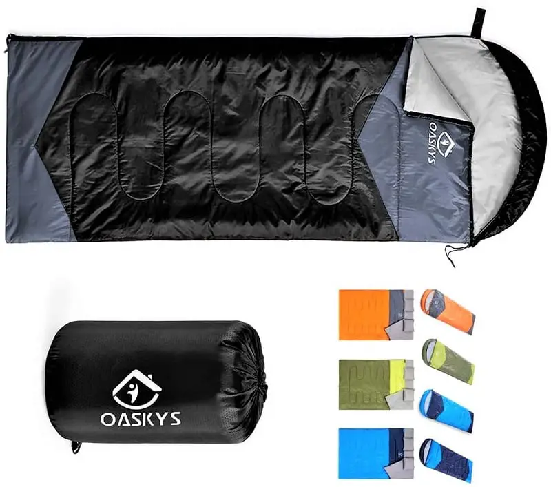 The Oaskys Camping Sleeping Bag comes in both single and double options.