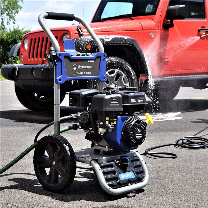 If you’re looking for a portable gas-powered pressure washer, you’ll do well to consider the Westinghouse WPX2700.