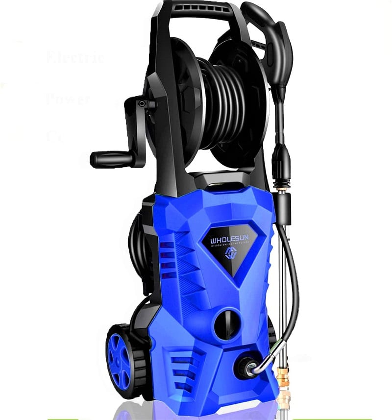 The Wholesun 3000 PSI electric pressure washer is another budget-friendly option in the power washer market.