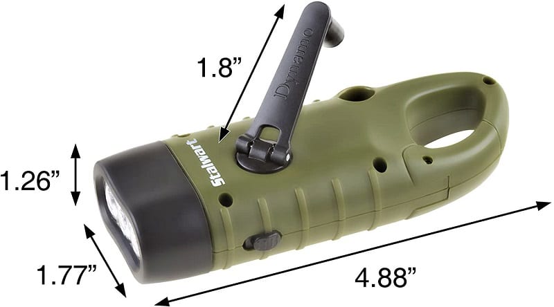 You won’t need batteries for the Stalwart rechargeable LED flashlight.