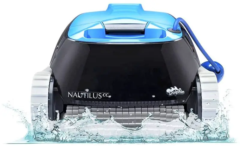 The Dolphin Nautilus CC Robot Pool Cleaner is a slightly less powerful version of the Nautilus CC Plus.