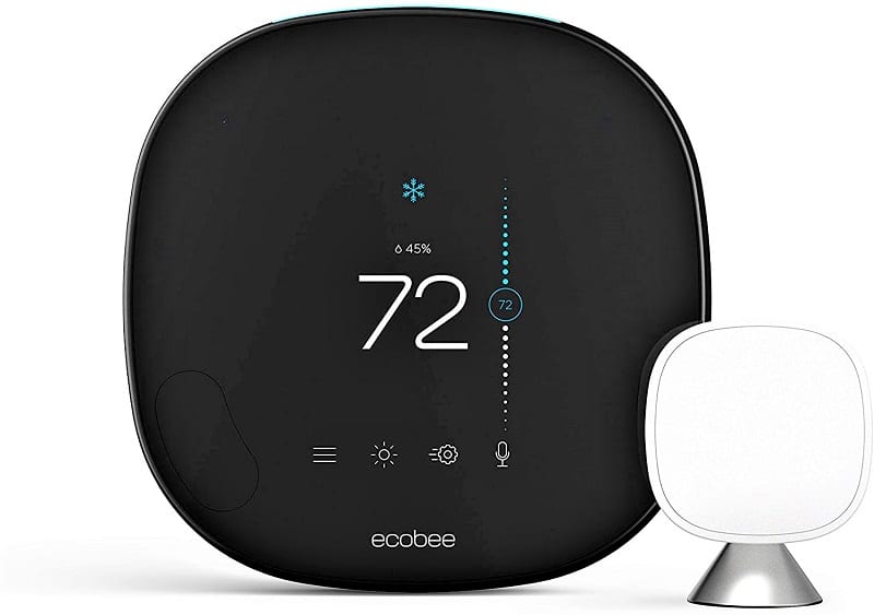 The new Ecobee Smart Thermostat with Voice Control is the company's fifth-generation model. This new version offers more features than its predecessor, the Ecobee4.