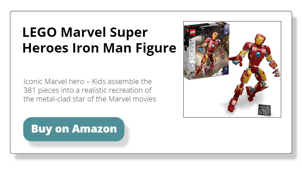 LEGO Marvel Super Heroes Iron Man Figure 76206 Building Toy Set for Kids, Boys, and Girls Ages 9+ (381 Pieces)
