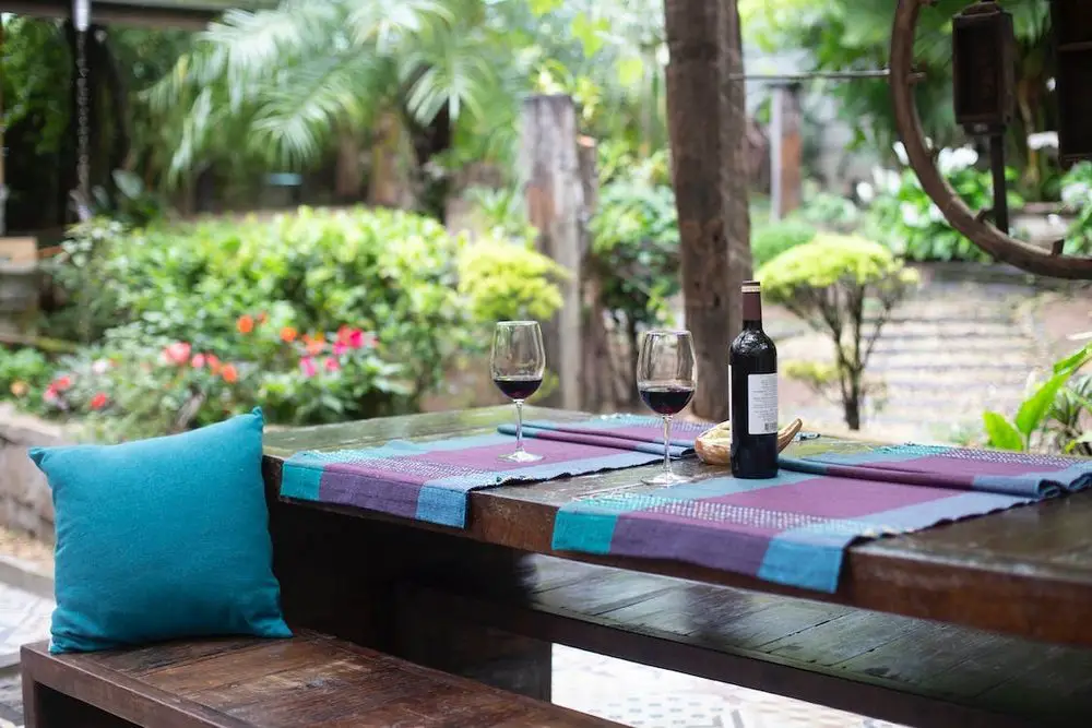 From pillows and throws to outdoor rugs, incorporating those special elements can help enhance your outdoor patio living experience.