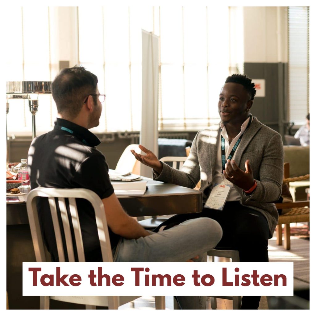 take time to listen
