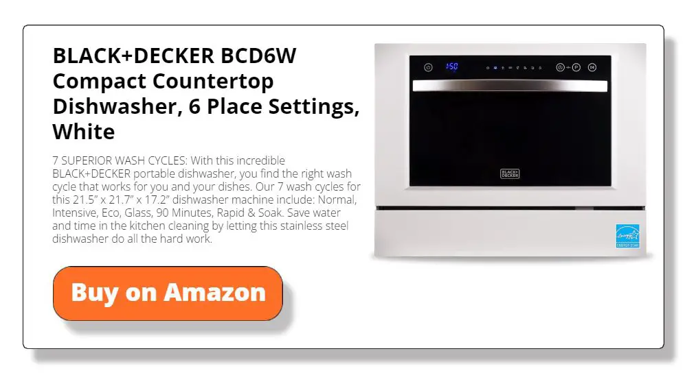 Black & Decker BCD6W counter-top dishwasher