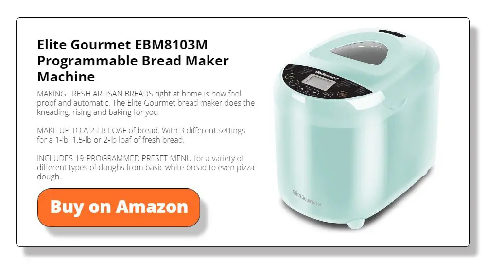 Elite Gourmet Programmable Bread Maker Machine EBM8103M