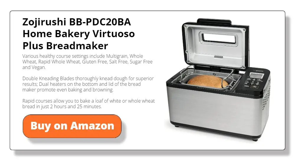 Zojirushi Home Bakery Virtuoso Plus Breadmaker BB-PDC20BA