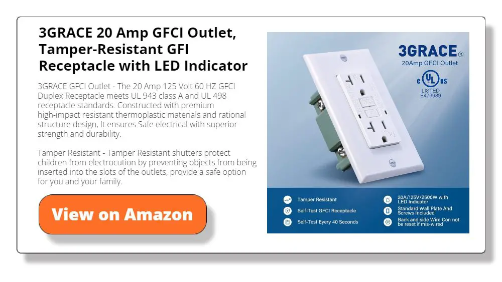 3GRACE 20 Amp GFCI Outlet