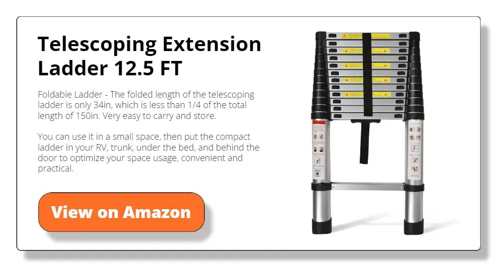 Telescoping Extension Ladder 12.5 FT