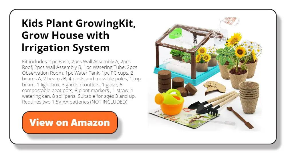 Kids Plant GrowingKit, Grow House with lrrigation System